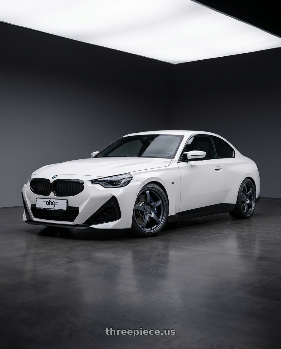2024 BMW 2 Series G42 with Gram Lights 57CR 5x112 19x9.5+25 Gunblue II wheels