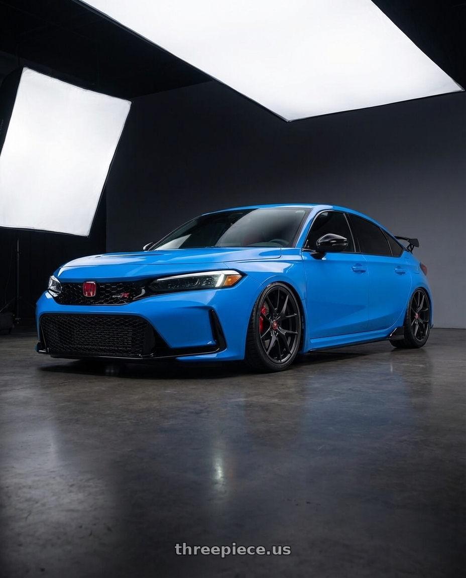 2024 Honda Civic Type R with Avant Garde Wheels M359 5X120 19x10 +25 Matte Black wheels