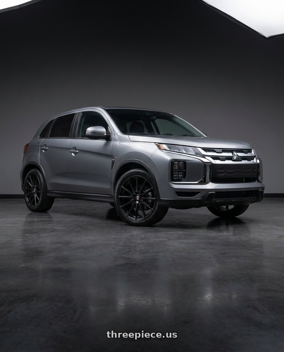 2025 mitsubishi outlander sport le with Spec-1 SP-69 5x114.3/5x120 18x8 +38 Gloss Black wheels