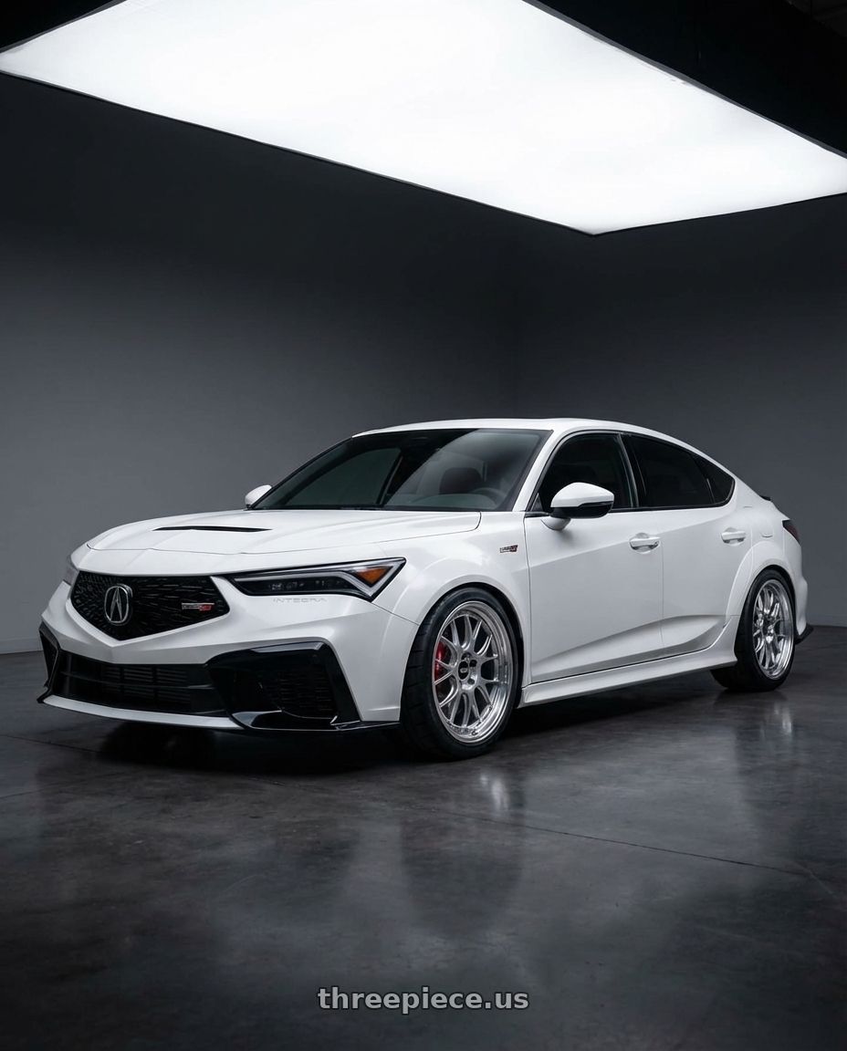 2024 Acura Integra Type S with BBS LM-R 5x120 19x9.5+35 Diamond Silver wheels