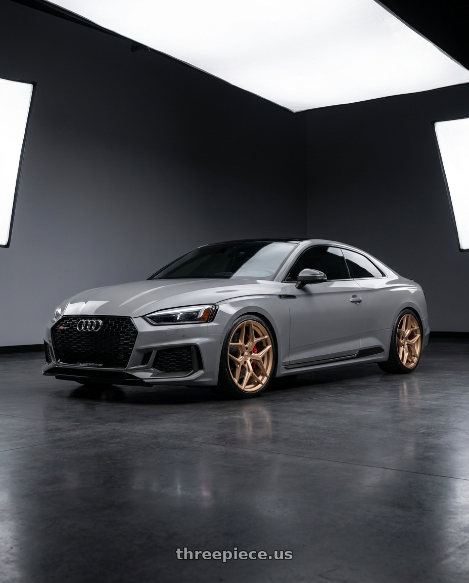 2018 Audi RS5 with Niche 1PC M267 TORSION 5X112 20X9 +25 PLATINUM BRONZE wheels