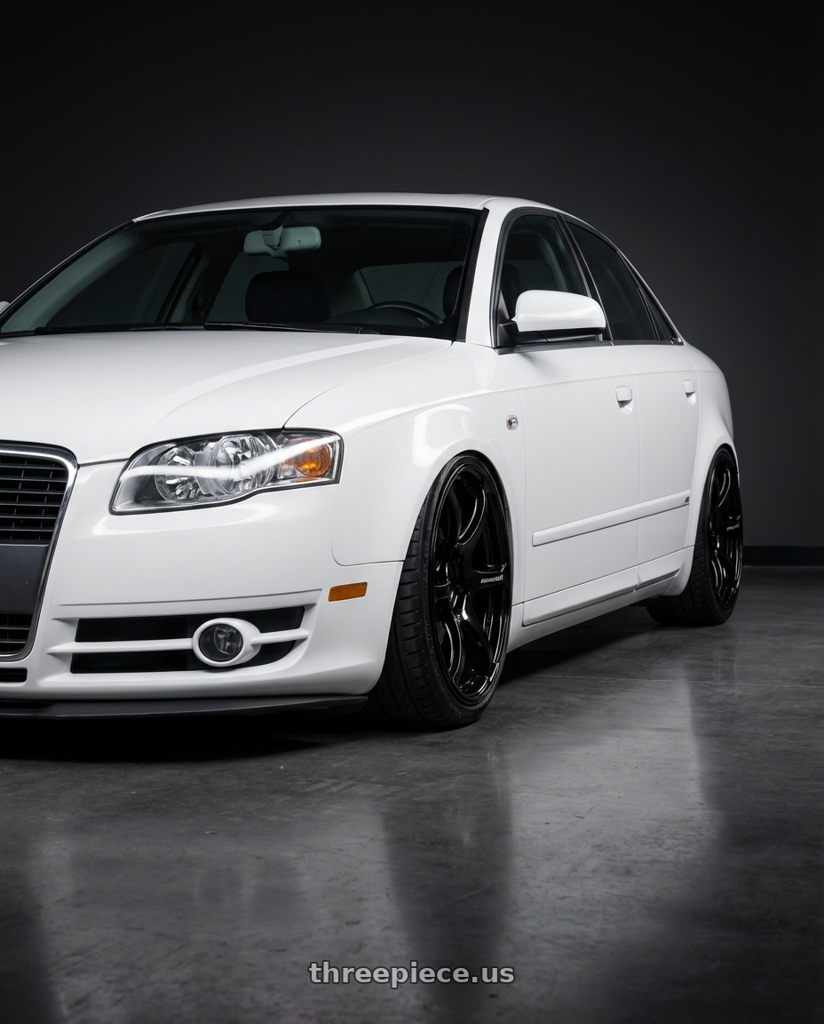 2010 Audi A4 B7 with Advan RGIII 5x112 19x8.5+45 Gloss Black wheels