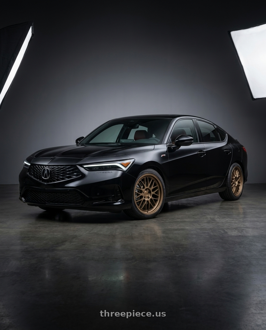 2026 acura integra with KATANA RACING KR06 5x114.3 18x8 +40 Matte Bronze wheels