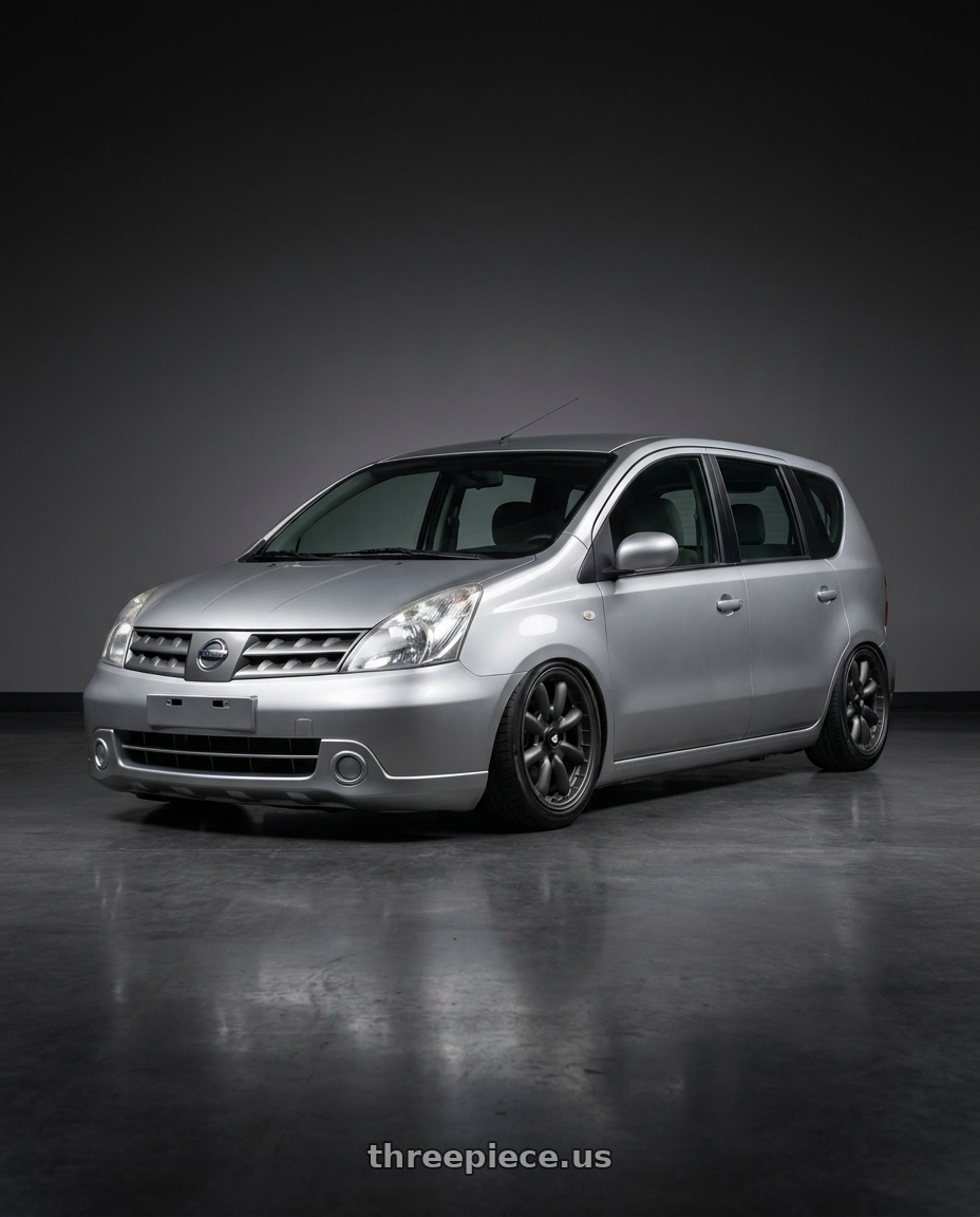 2008 Nissna livina with Enkei Compe 4x114.3 16x8+0 Matte Gunmetal wheels