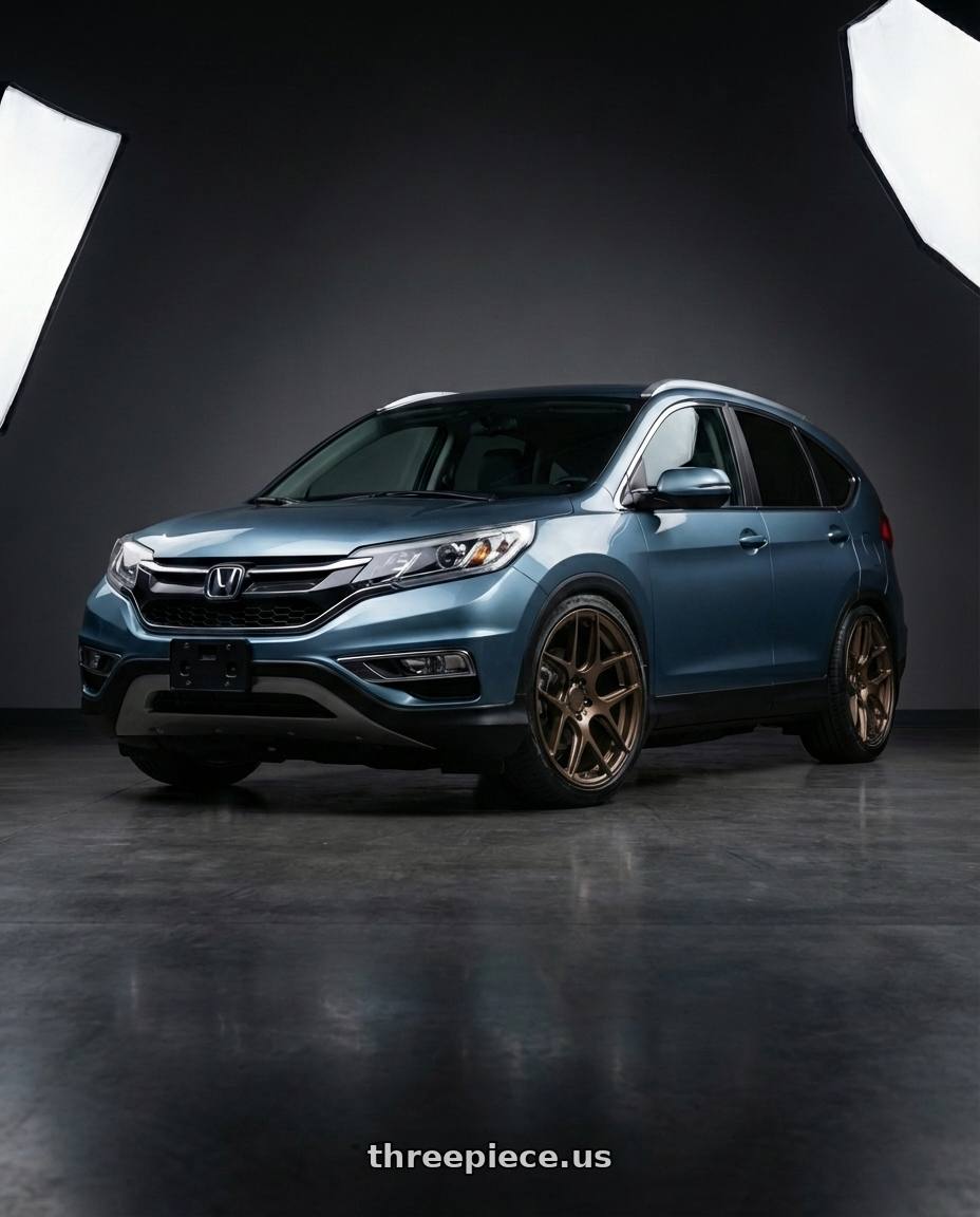 2015 Honda CrV with MRR FS1 5x108 18x8.5  +35 Gloss Bronze wheels