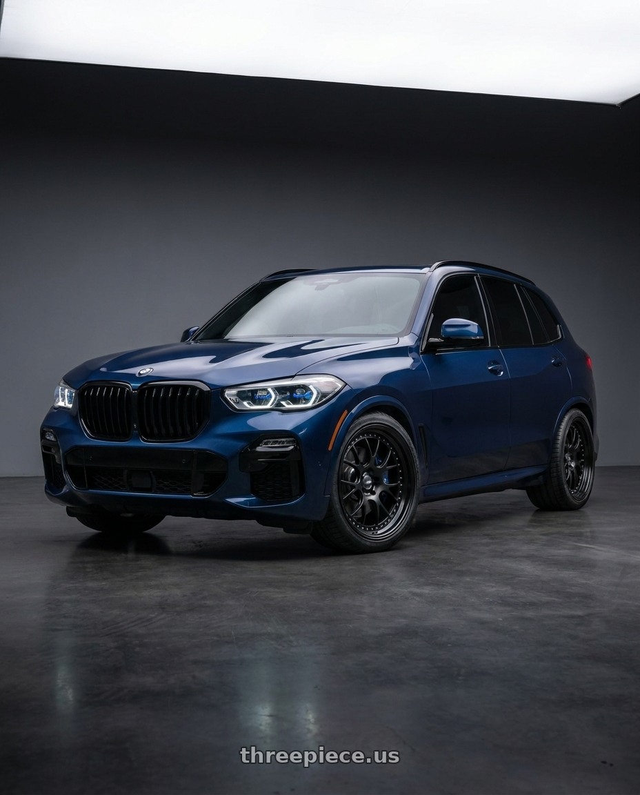 2019 bmw x5 with SSR Professor MS3 4x100 18x11+6 HP Disk Flat Black wheels