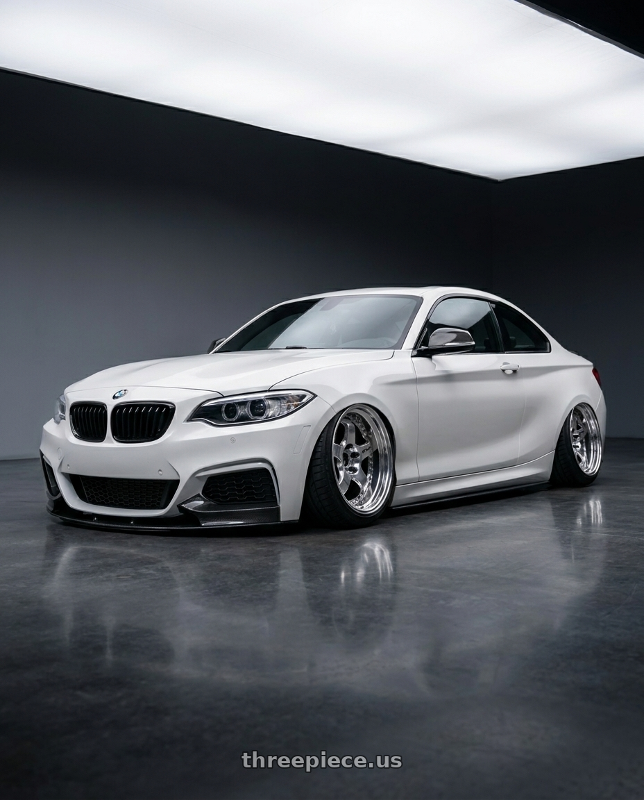 2015 bmw 220i coupe f22 with Work Meister S1 3P 5x120 18x7.5+41 A Disk Bright Buff Finish wheels