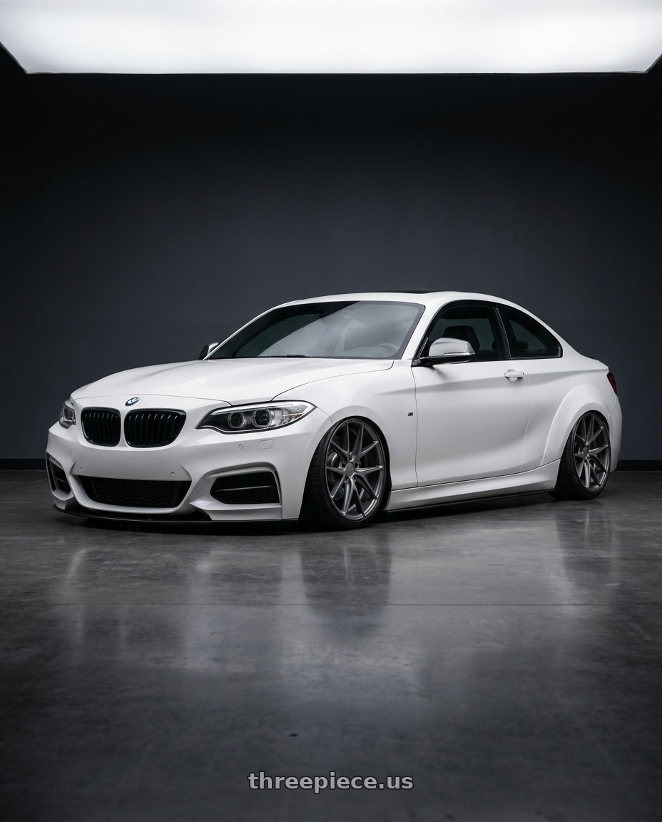 2018 BMW 2 Series F22 with Niche 1PC M116 MISANO 5X120 19X8.5 +35 MATTE GUN METAL wheels