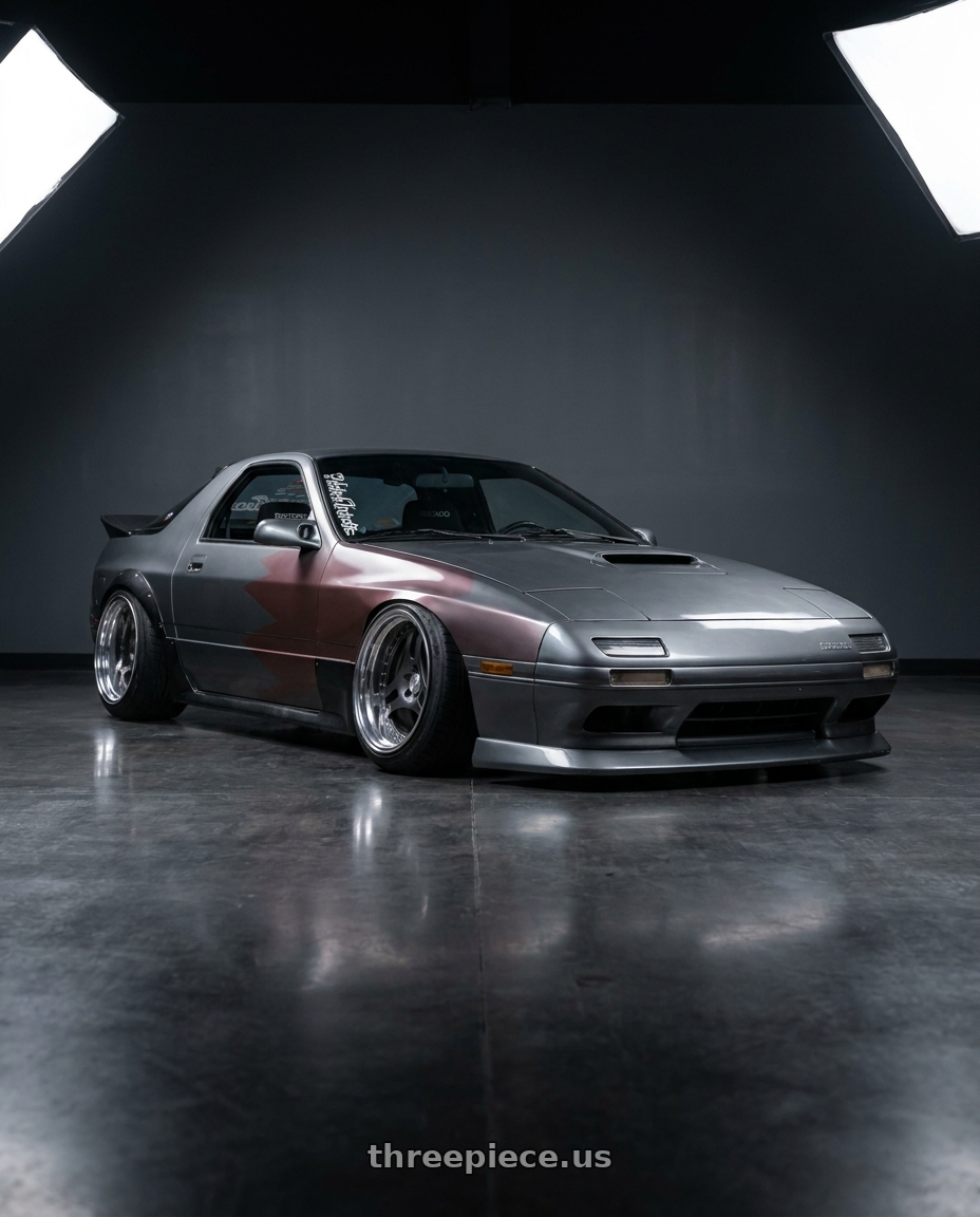 1987 Mazda RX FC Grey with Heritage Wheel TSUKUBA wheels