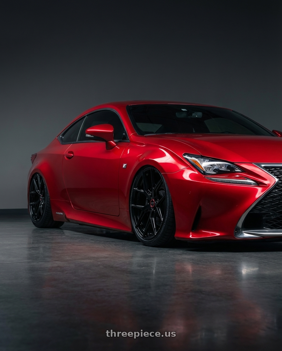 2018 Lexus RC F with Vossen HF-5 19x9.5 / 5x114.3 / ET40 / Deep Face / 73.1 - Gloss Black Wheel - HF5-9N63 wheels