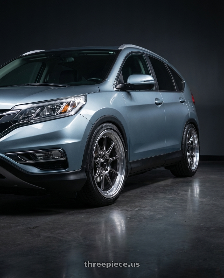 2015 Honda CrV with Konig Countergram 5x114.3 19x9.5+35 Hyper Chrome / Machined Lip wheels