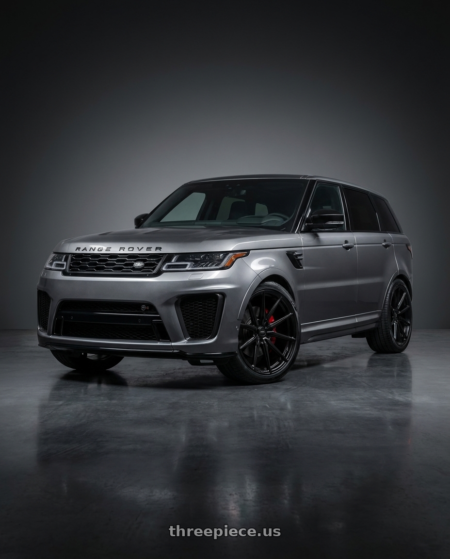2021 Land Rover Range Rover Sport SVR fitted with Vossen HF-3 5x120 24x10 +32 Satin Black $949 wheels