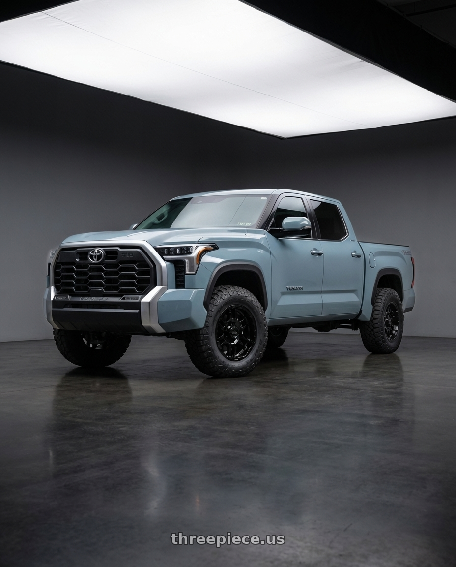 2024 Toyota Tundra with Gear Off Road 713B 6x139.7 20x9 +10 Gloss Black wheels