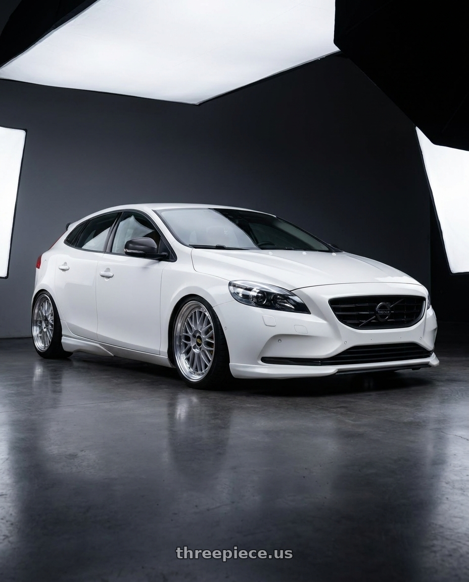 2015 Volvo V40 with BBS LM 5x114.3 19x9.0+38 Diamond Silver wheels
