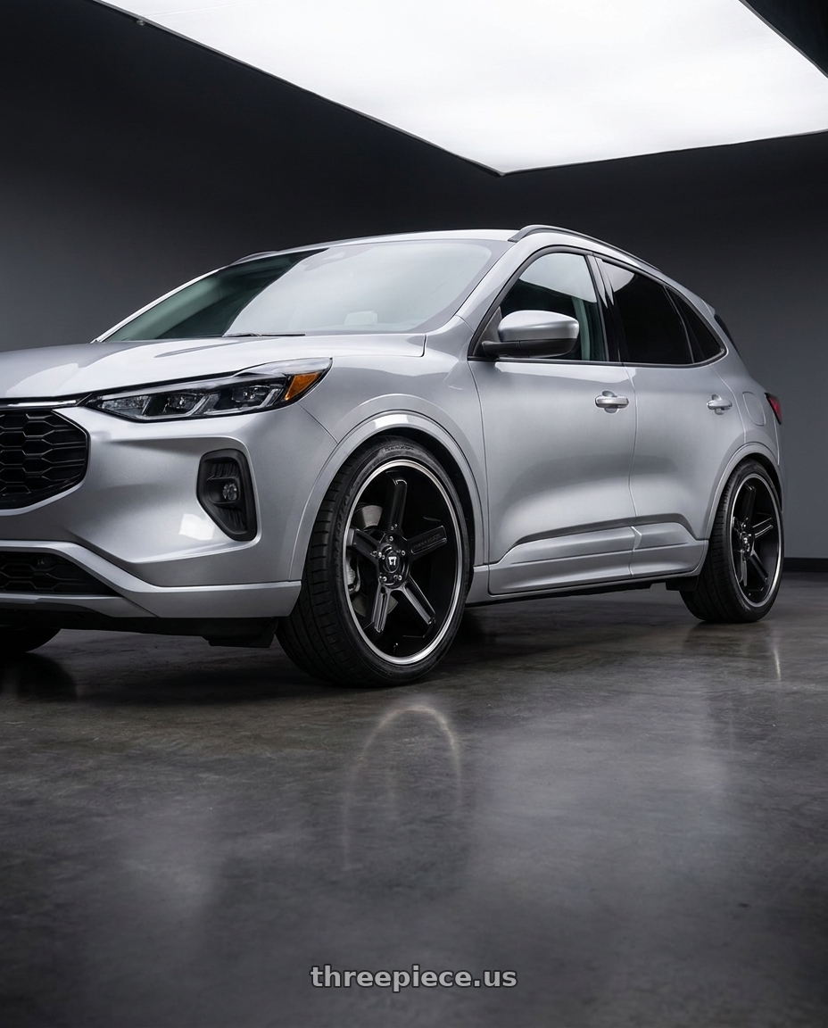 2023 Ford Kuga with Motegi MR122 4X100/4X114.3 18X9 +45 SATIN BLACK W/ MACHINED STRIPE wheels