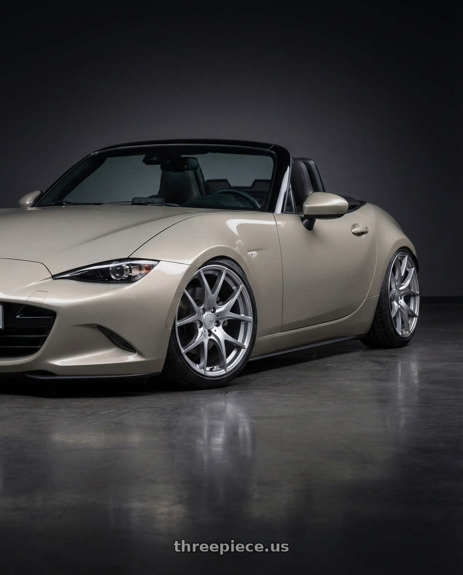 2021 Mazda MX-5 Miata ND with Ssr Gtv03 5x114.3 17x7+42  GLARE SILVER wheels