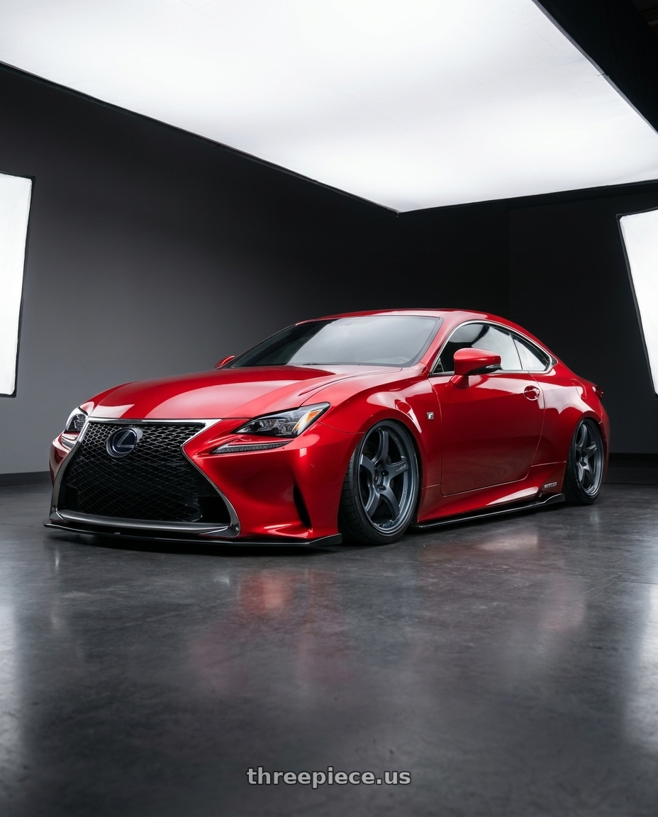 2018 Lexus RC F with Gram Lights 57CR 5x114.3 19x8.5+35 Gunblue II wheels