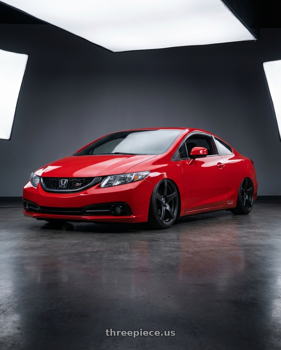 2015 Honda Civic Si with Forgestar CF5 5x114.3 18x10 +42 Satin Black wheels