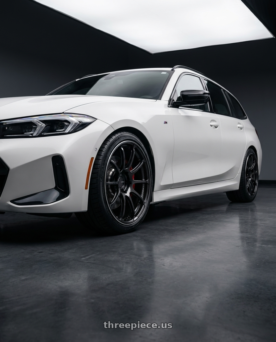 2025 BMW 320TOURING with Advan Racing RSIII 5x114.3 19x8.0 +45 BLACK GUNMETALLIC & RING wheels