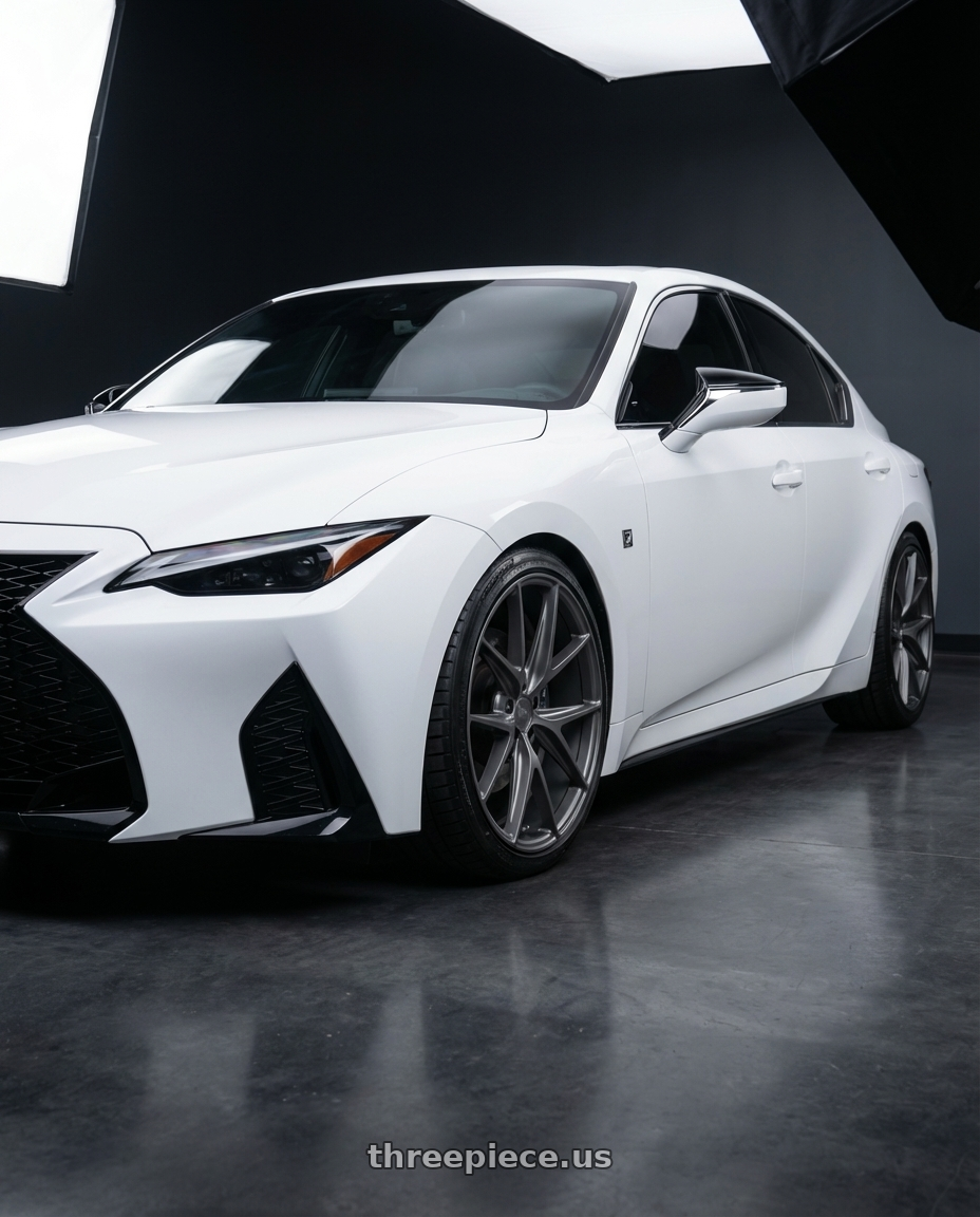 2024 Lexus IS 350 with Niche 1PC M116 MISANO 5X114.3 19X8.5 +45 MATTE GUN METAL wheels