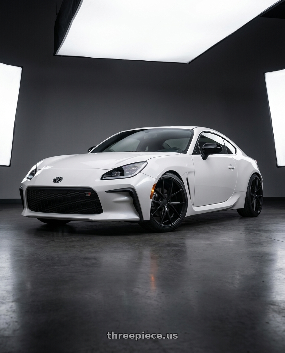 2016 Scion FR-S with Niche 1PC M117 MISANO 5X100 17X8 +40 MATTE BLACK wheels