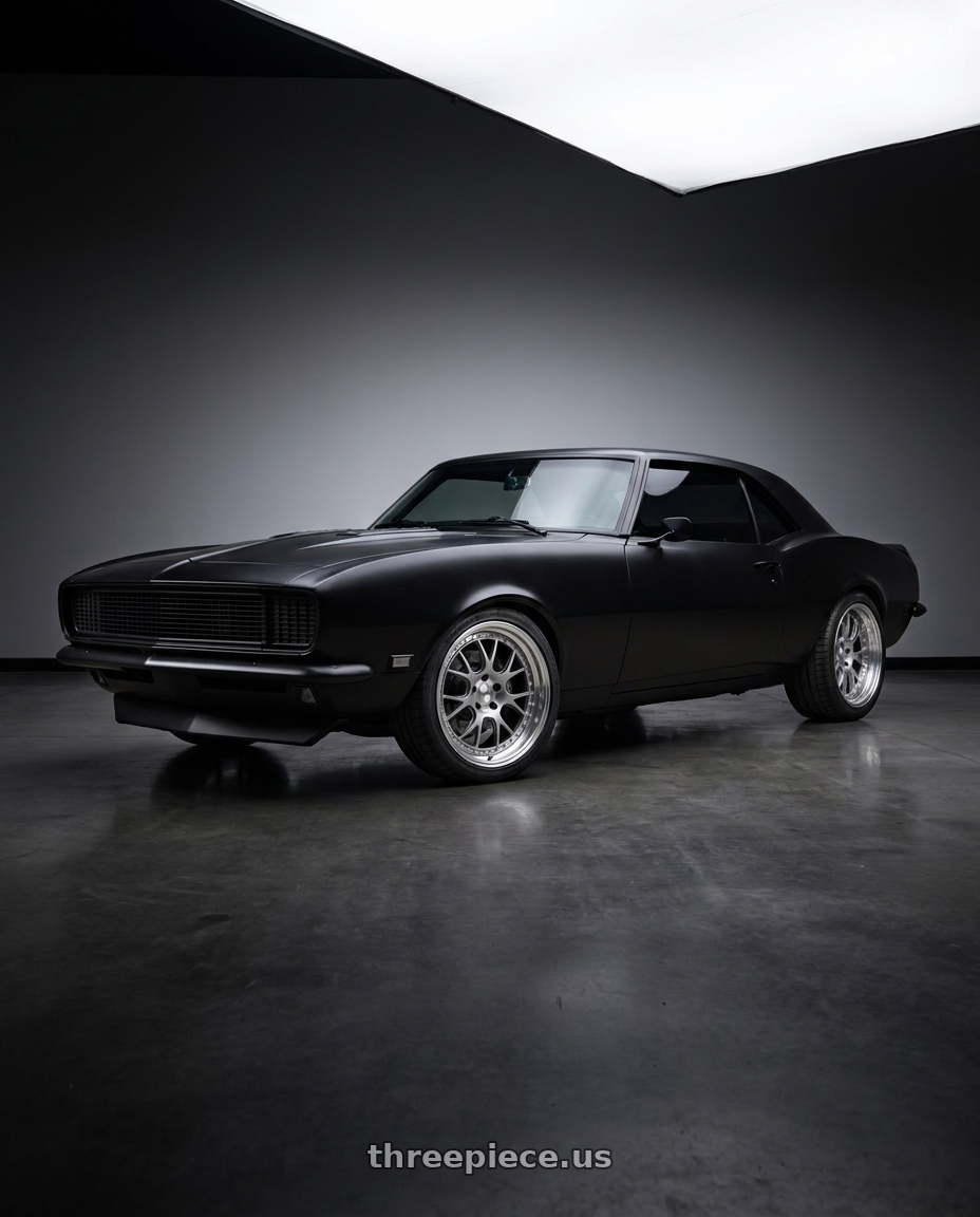 1968 Chevy Camaro with SSR Professor MS3 5x120.65 18X8.5+18 NR Disk Titan Silver wheels