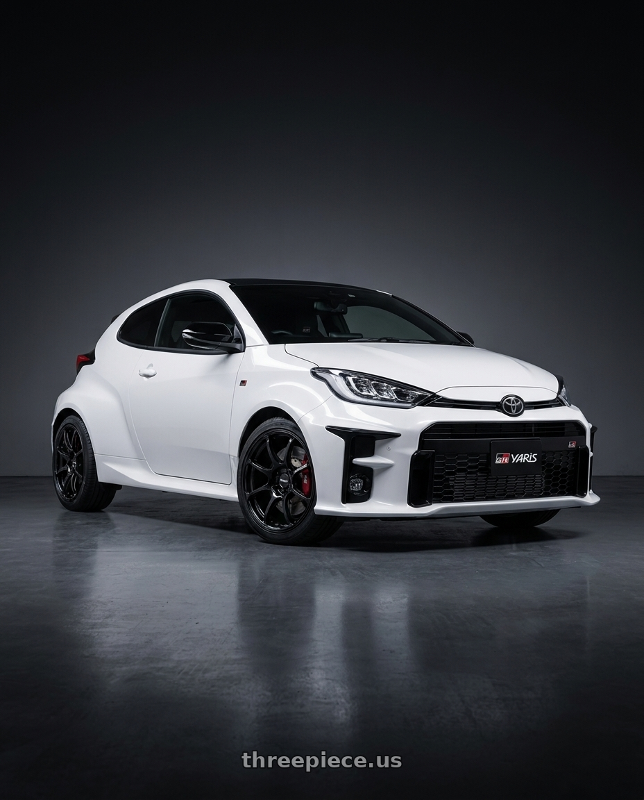 2026 Toyota GR Yaris Gen with Advan RGIII 5x114.3 18x8.5+31 Gloss Black wheels