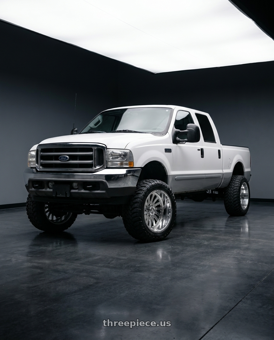 2004 Ford f250 with American Force 74 Octane SS 8X170 24X14 -73 POLISHED wheels