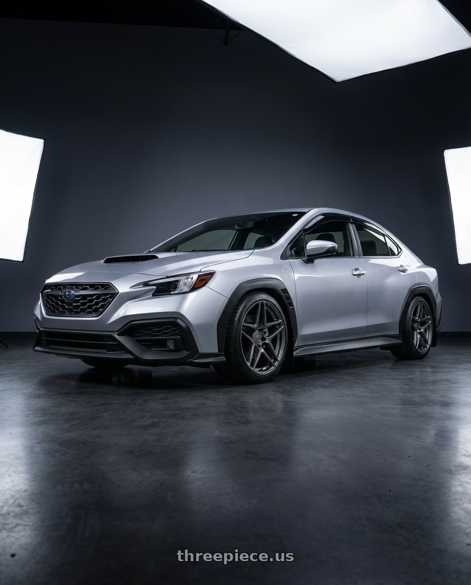 2022 Subaru wrx  with Kansei K15G Astro 5x114.3 18x10.5 12 Gunmetal wheels