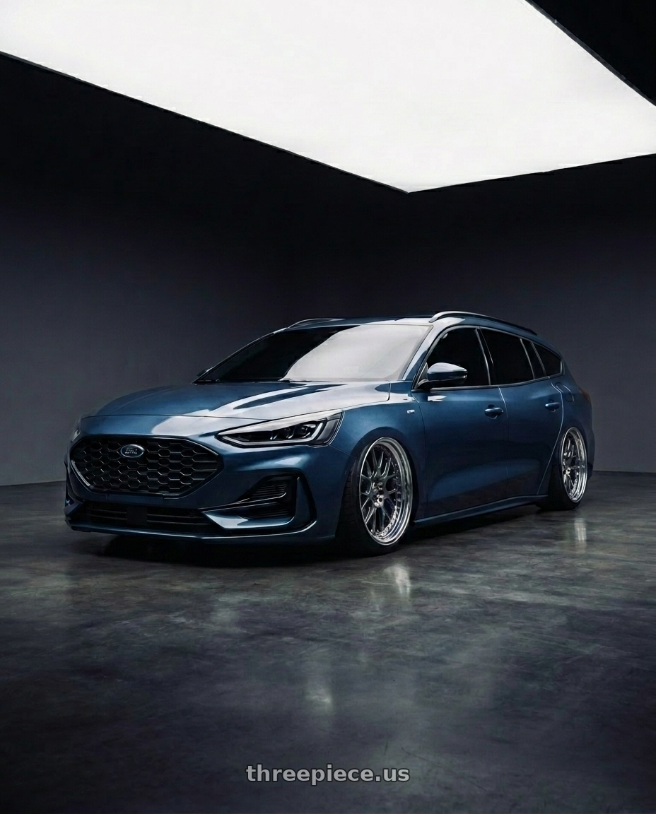 2023 focus wagon mk4.5 星燄藍 with BBS LM 5x114.3 18x8.0+40 Diamond Silver wheels