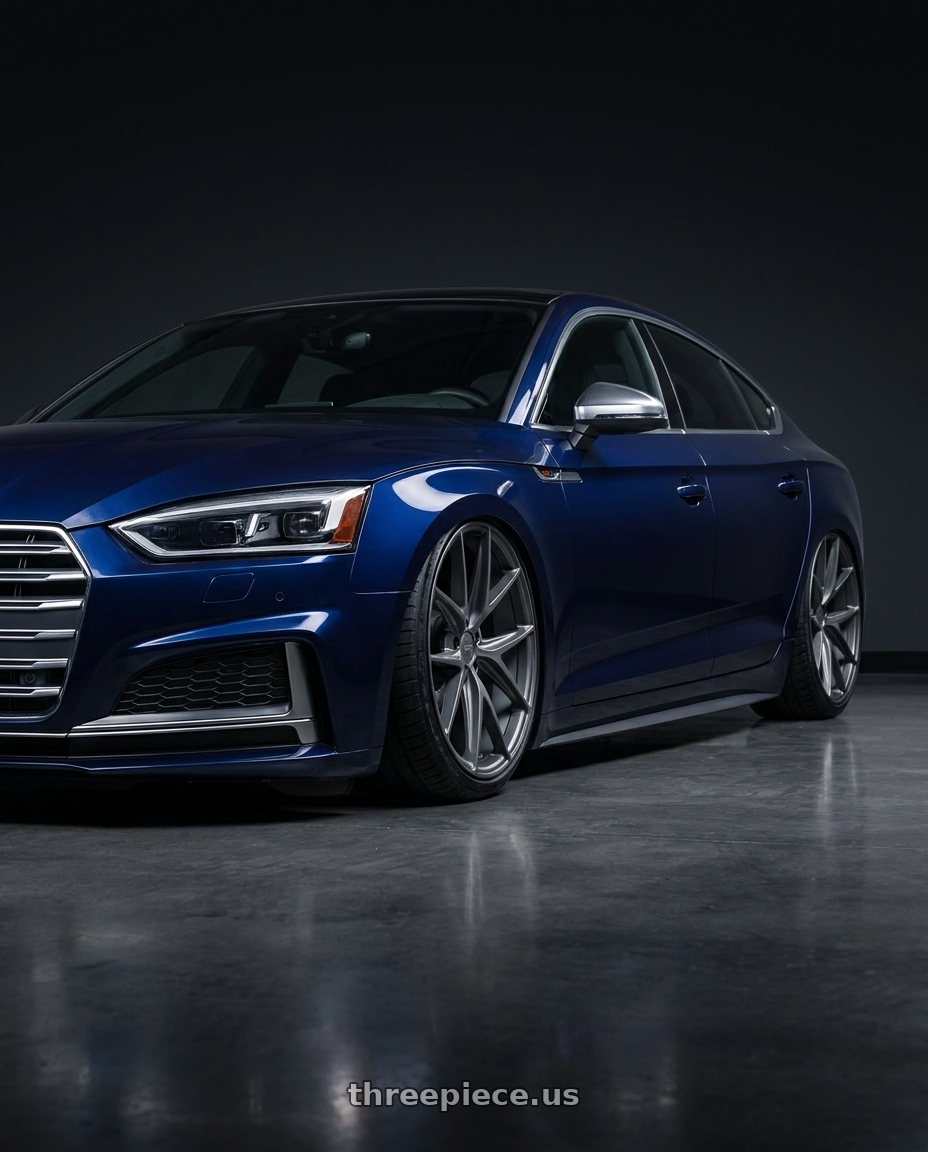 2014 Audi S5 B8 with Niche 1PC M116 MISANO 5X112 20X9 +26 MATTE GUN METAL wheels