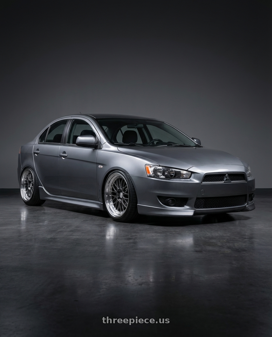 2014 Mitsubishi Lancer Ralliart with ESR Wheels SR SERIES SR05 5x114.3 18x9.5 +35 Gloss Graphite wheels
