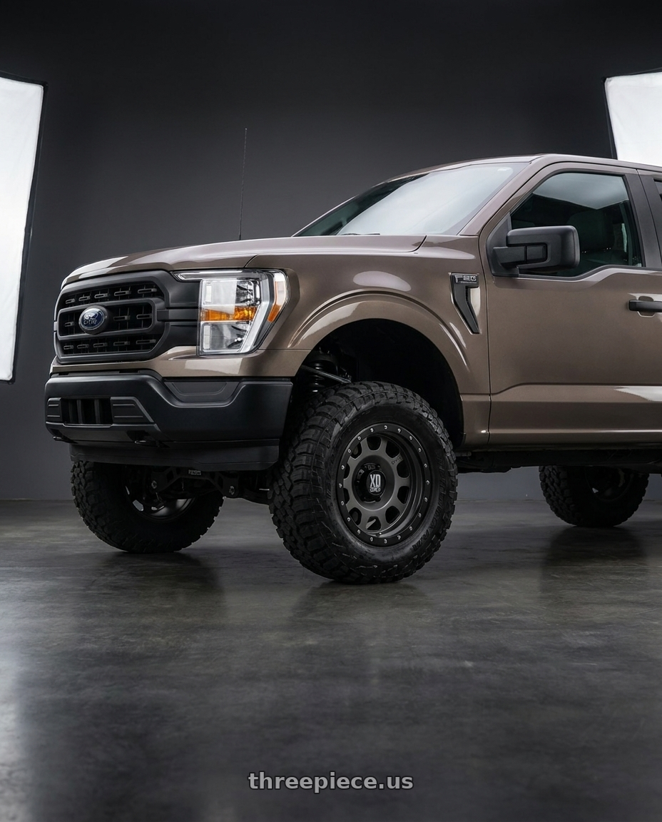 2019 Ford F-150 with XD XD126 ENDURO PRO 6X135 20X9 +0 MATTE GRAY W BLACK REINFORCING RING wheels