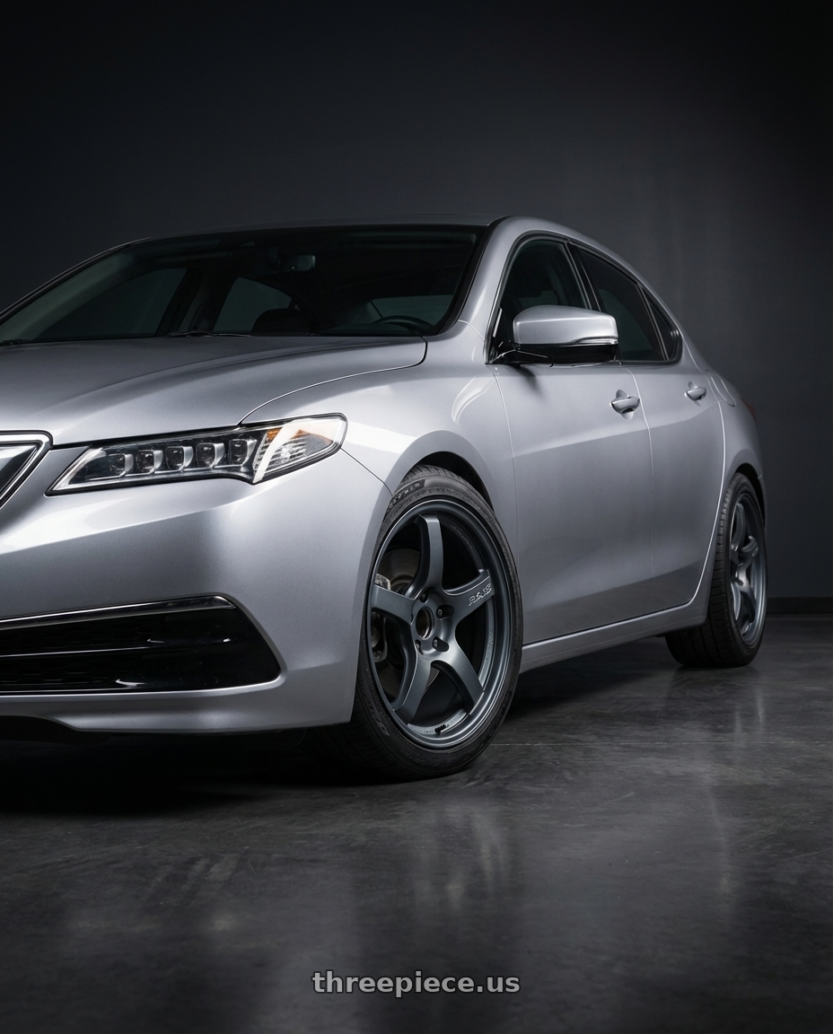 2019 Acura TLX with Gram Lights 57CR 5x114.3 19x9.5+35 Gunblue II wheels