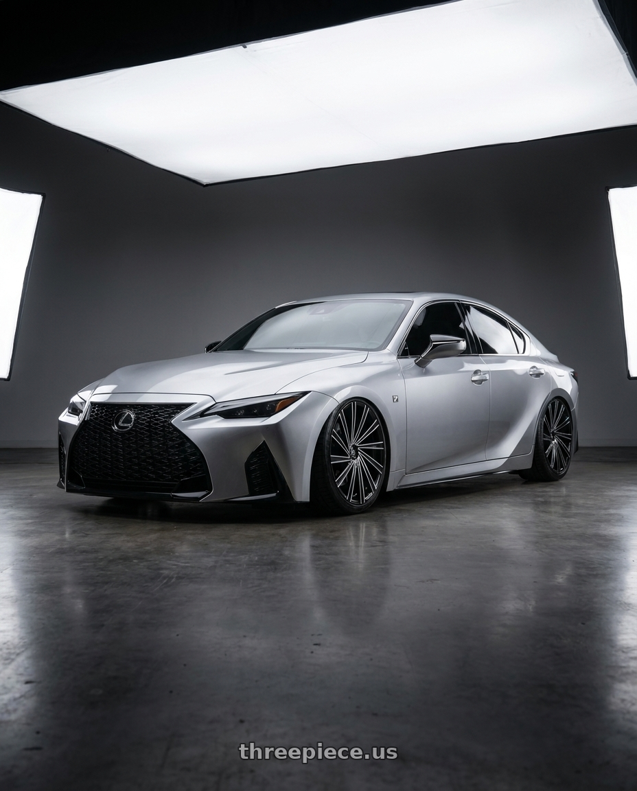 2023 lexus is 350 f with MASSIV 921 5X114.3/5X127 20x8.5 +38 BLACK MACHINED wheels