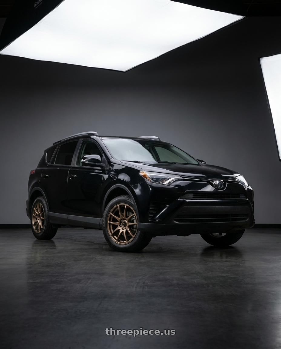2017 Toyota Rav4 with Vors TR4 5x114.3 17x8 +35 Bronze wheels
