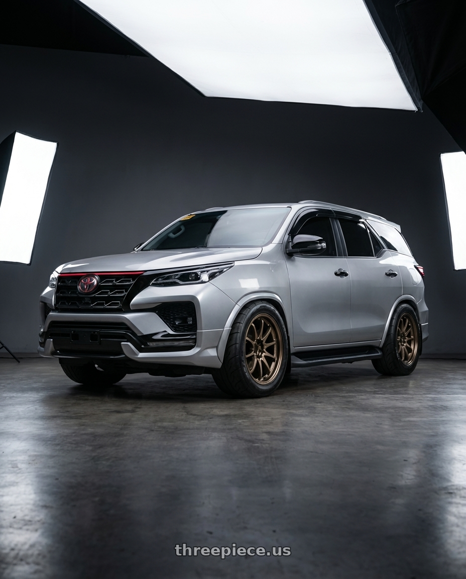 2022 Toyota Fortuner with Volk Racing CE28N-PLUS 5x112 18x10.5 +34 SHINING BRONZE METAL wheels