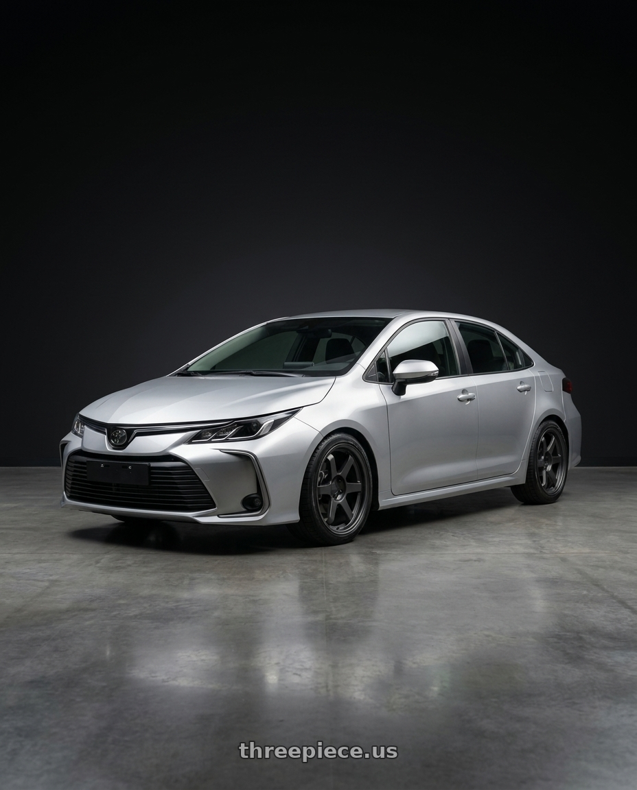 2024 Toyota Corolla Altis with 9six9 SIX-1 5x114.3 18X8.5 +35 Carbon Gray wheels
