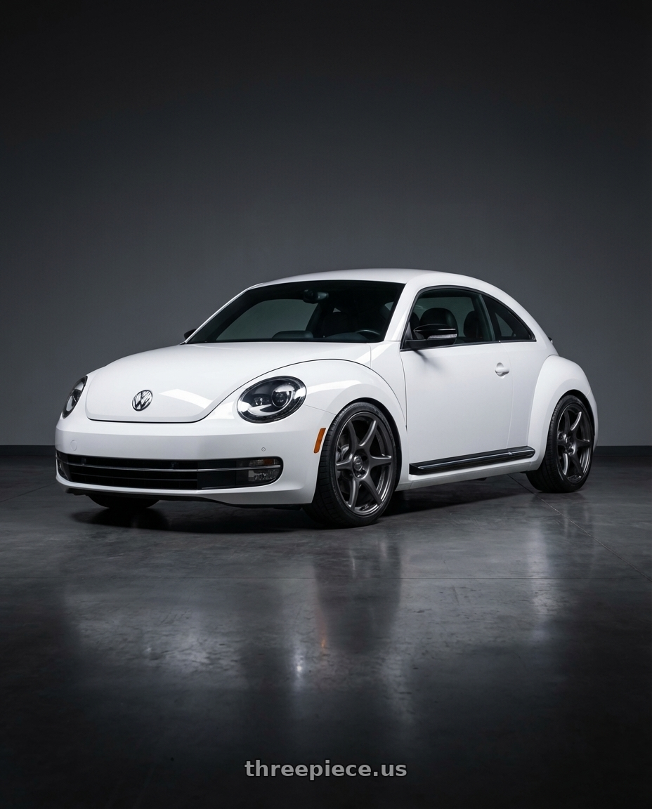 2016 Volkswagen Beetle Turbo with Kansei K11G Tandem 5X112 18x8.5 35 Gunmetal wheels