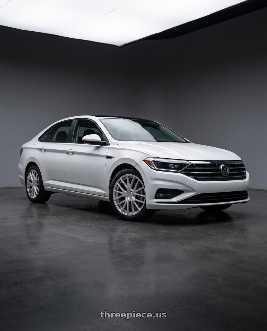 2019 Volkswagen Jetta Sel with TOUREN TR60 3260 5x112/5x120 17x7.5 +42 GLOSS HYPER SILVER wheels