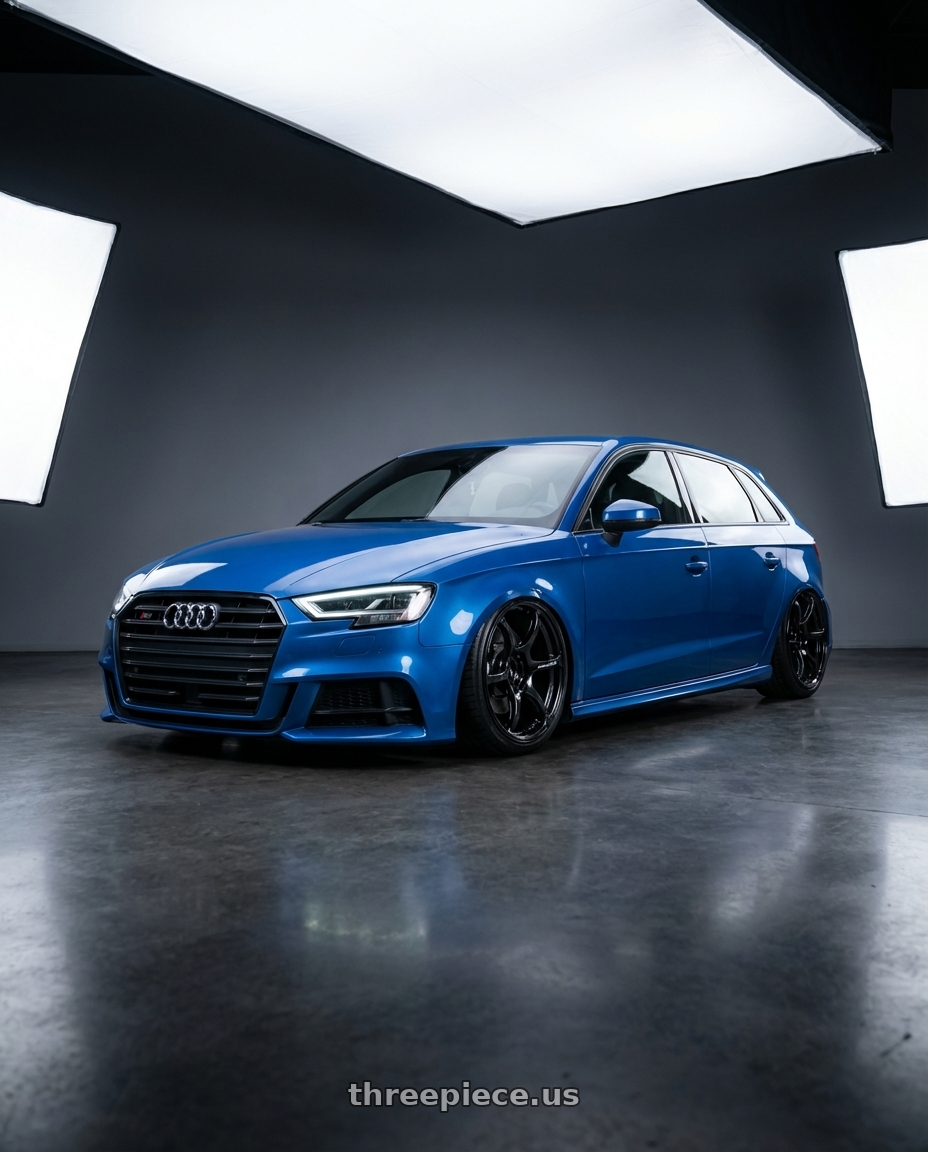 2019 Audi S3 8V with Advan RGIII 5x112 19x8.5+45 Gloss Black wheels
