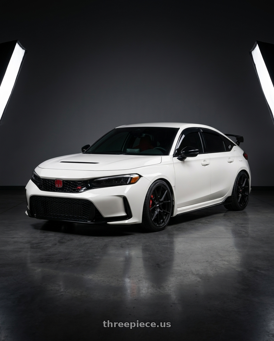 2025 Honda Civic type r with Rotiform RC199 KPR 5X112 19x8.5 +45 SATIN BLACK wheels
