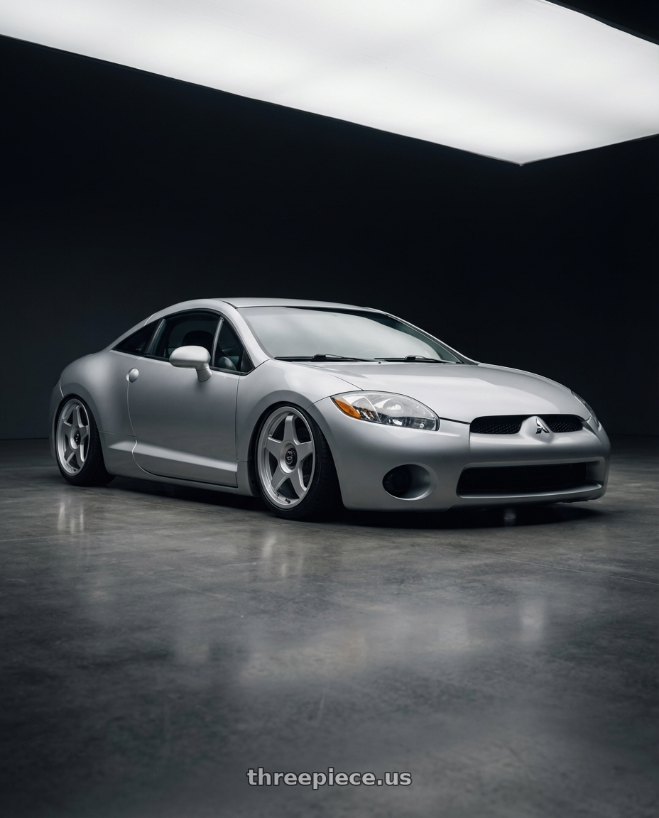 2010 Mitsubishi Eclipse with fifteen52 CHICANE 5x114.3 / 5x120 19x8.5 +35 SPEED SILVER (GLOSS SILVER) wheels