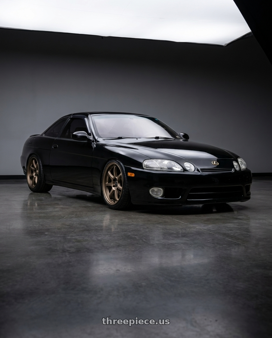 1997 lexus sc400 with Work Emotion D9r 5x100 19x9.5 +23 Matte Bronze wheels