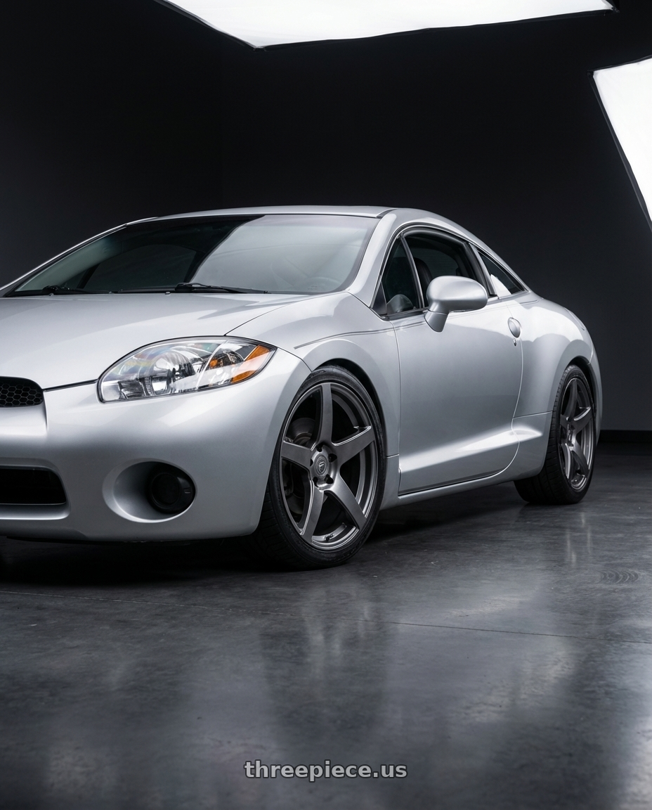 2010 Mitsubishi Eclipse with Forgestar CF5 5x114.3 18x10 +42 Gloss Anthracite wheels