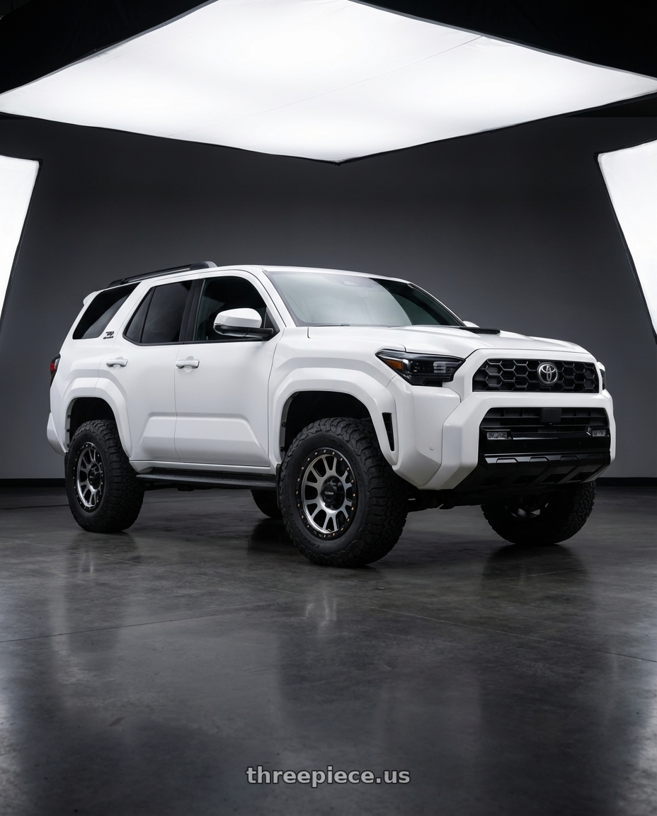 2022 Toyota 4Runner with Vision Off-Road 111 Nemesis 6x139.7 17x9-12 Matte Black Machined Face wheels
