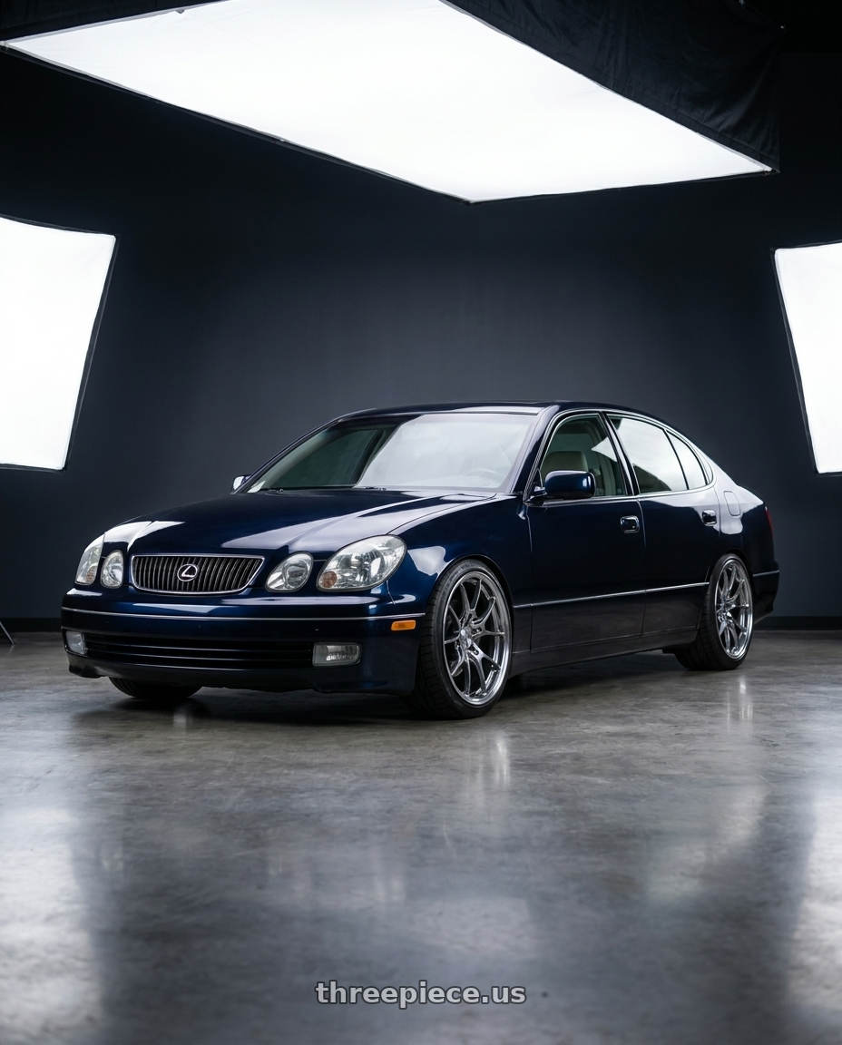 2004 LEXUS GS300 with Volk Racing G025 LC 5x114.3 20x12 +25 SHINING LIGHT METAL / RIM FDMC wheels