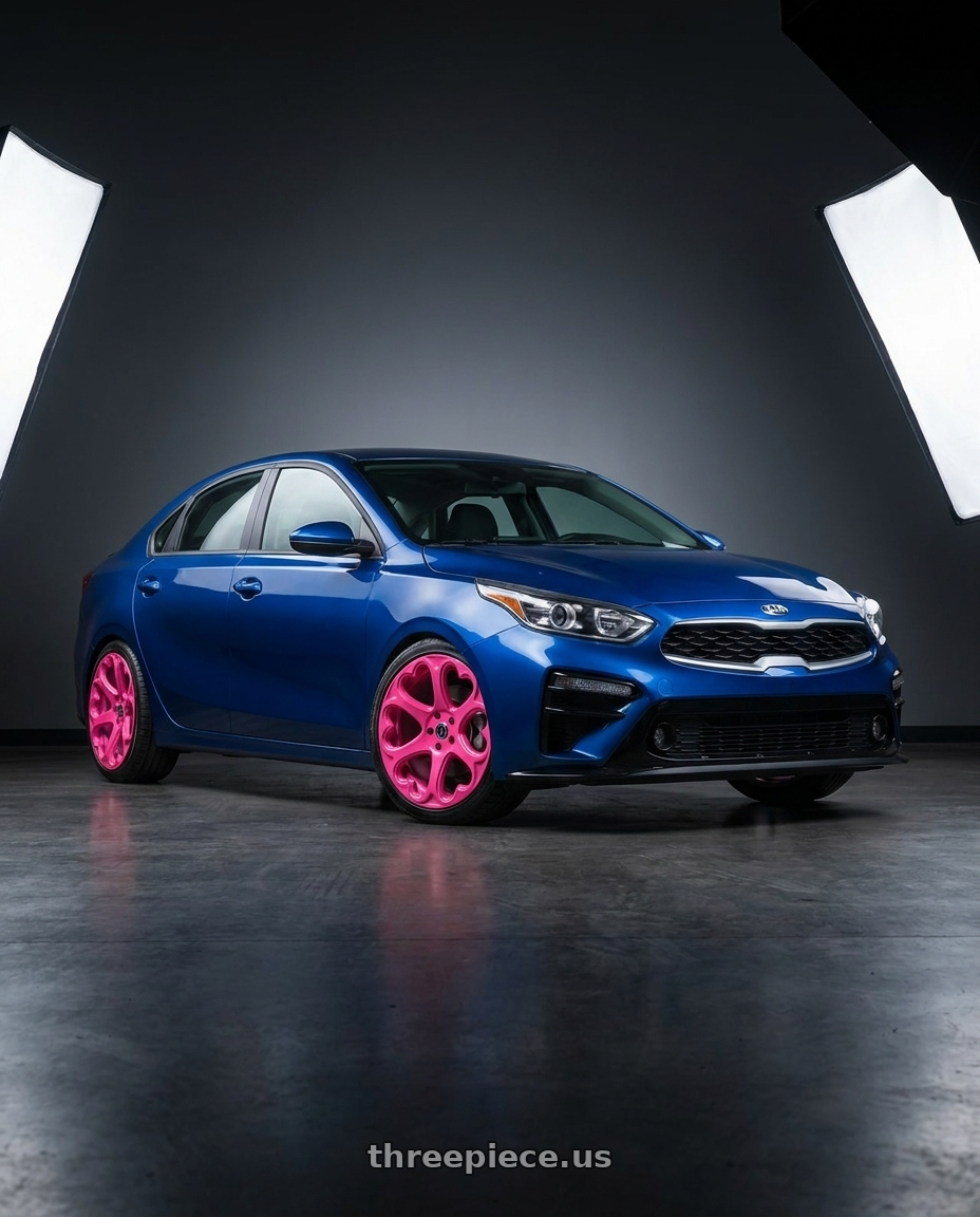 2019 kia forte fe Space with Heritage Wheel Kokoro MonoC 5X114.3 19x8.5+35 Pink wheels