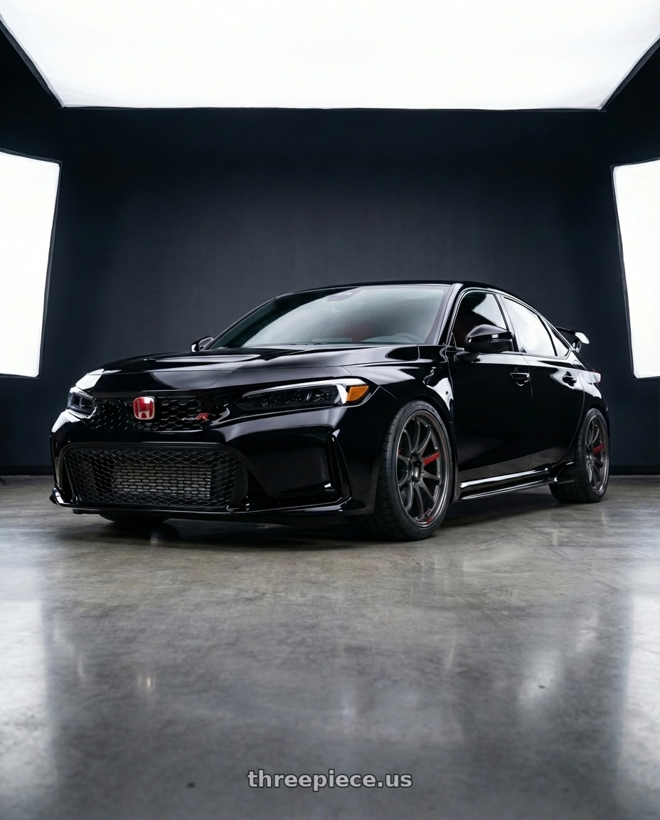 Honda Civic type r 2023 with Volk Racing CE28SL 5x100 18x9.5+45 wheels