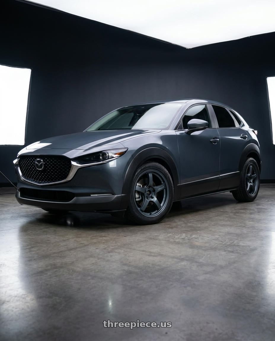 2026 mazda cx-30 with Gram Lights 57CR 5x114.3 17x9+22 Gunblue II wheels